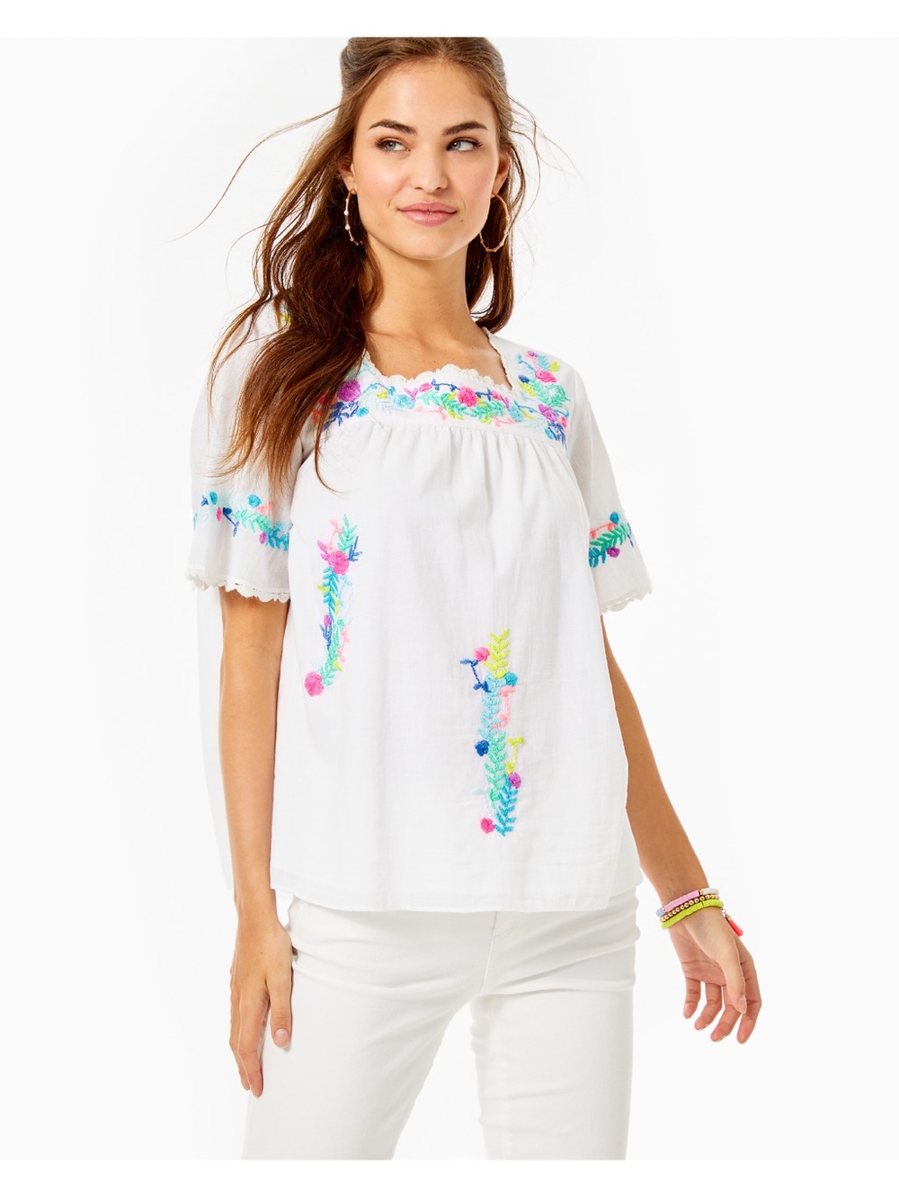 Lilly Pulitzer Tamryn Top Resort White XS